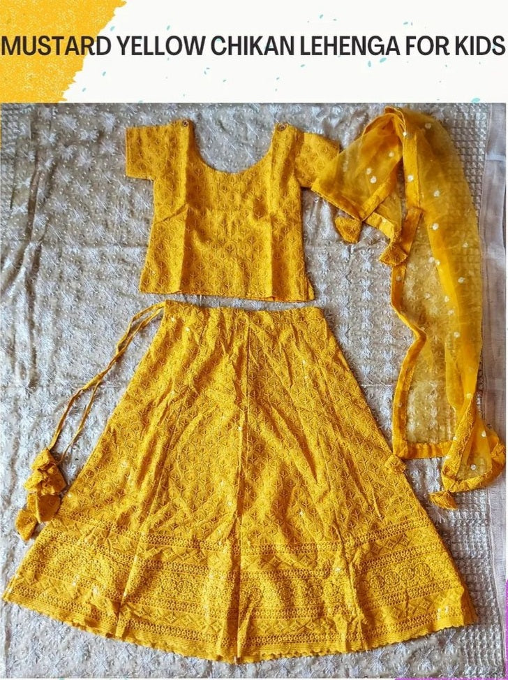 Chikan lehenga