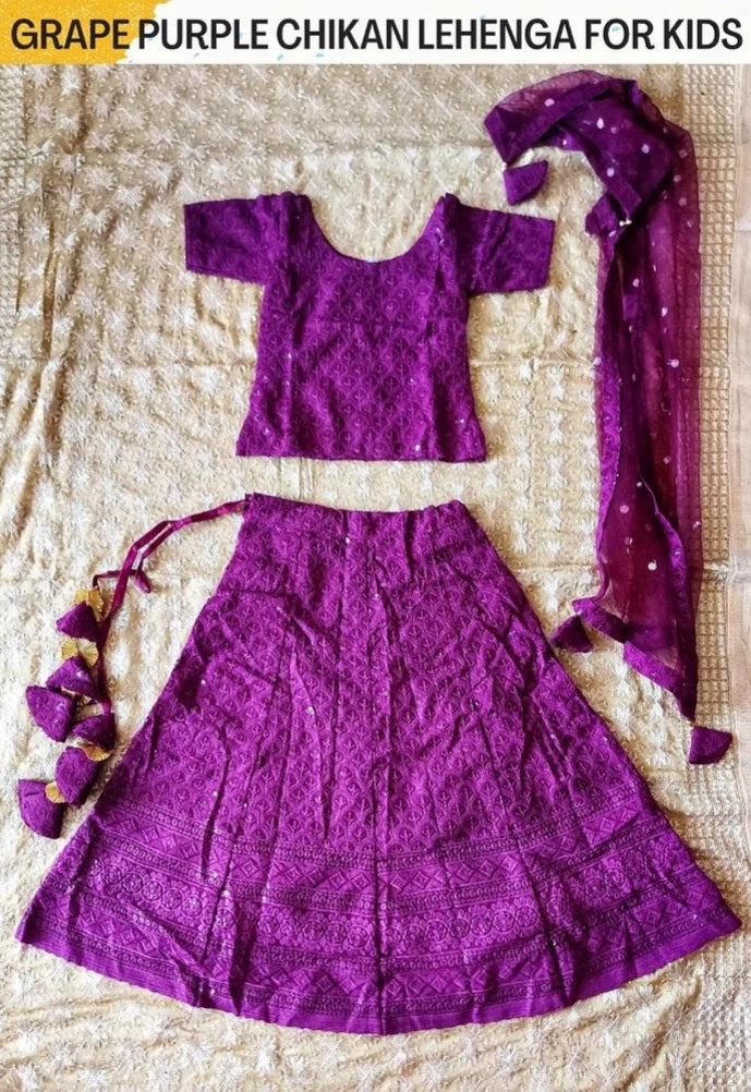Chikan lehenga