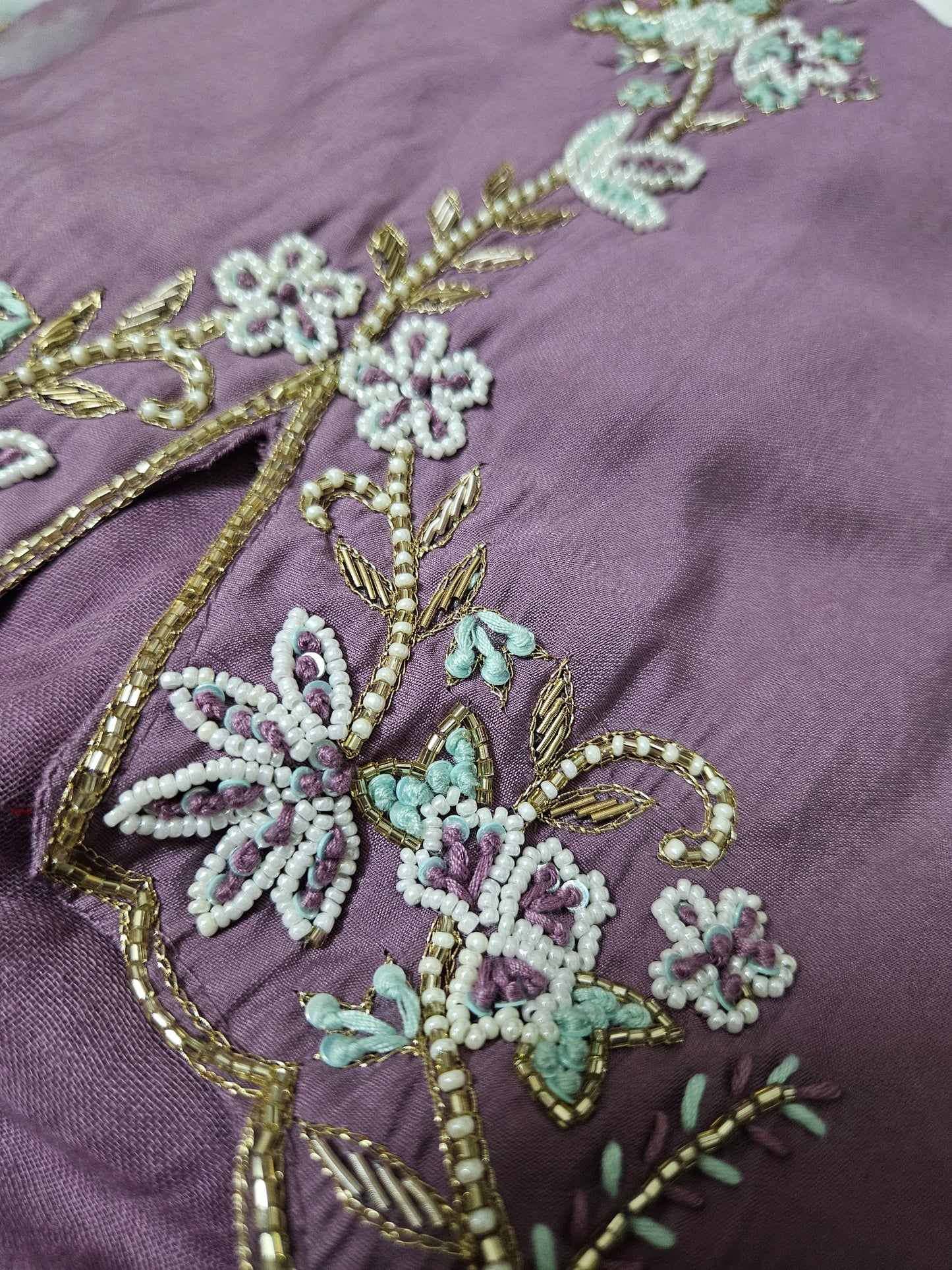 Roman silk muddy purple suit