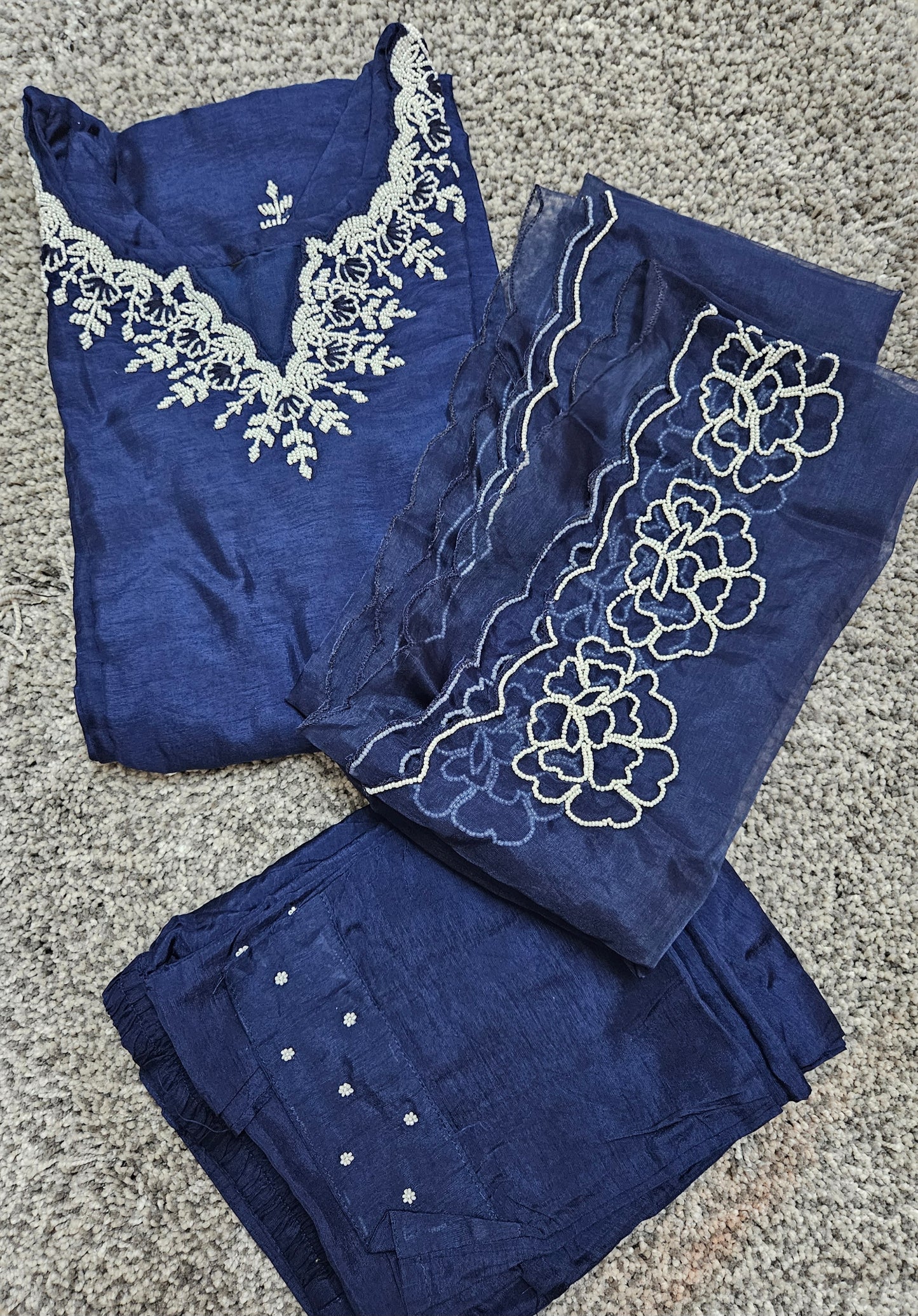 Theia dola silk suit