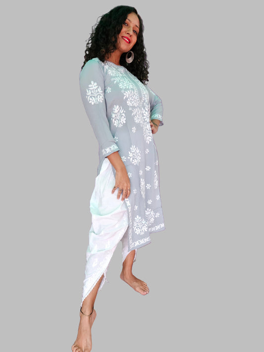 Long modal chikan kurti