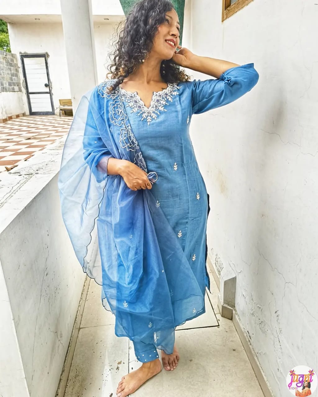 Theia dola silk suit