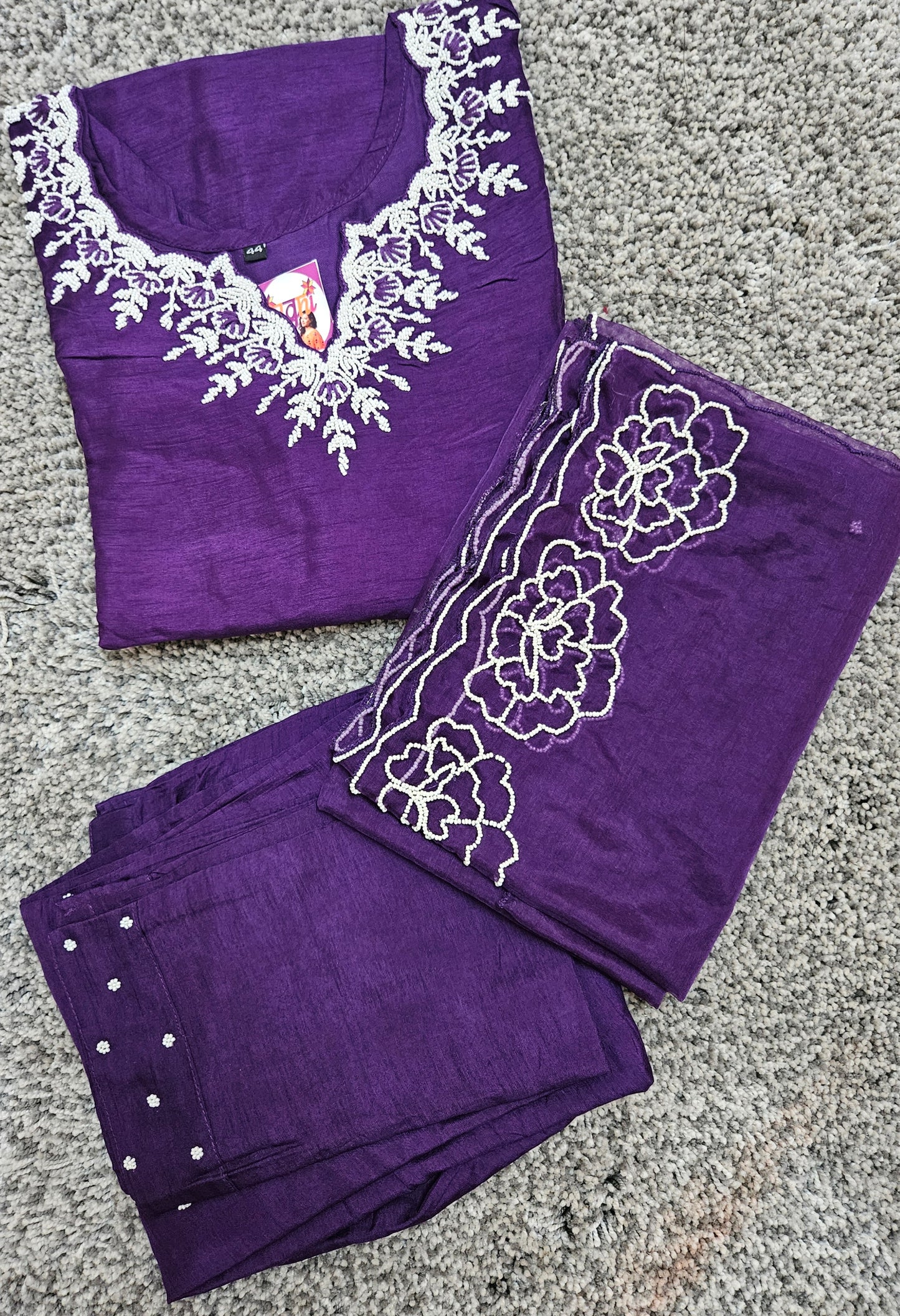 Theia dola silk suit