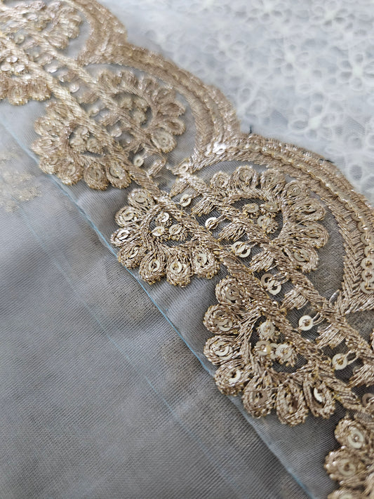 Nazakat organza zari work dupatta
