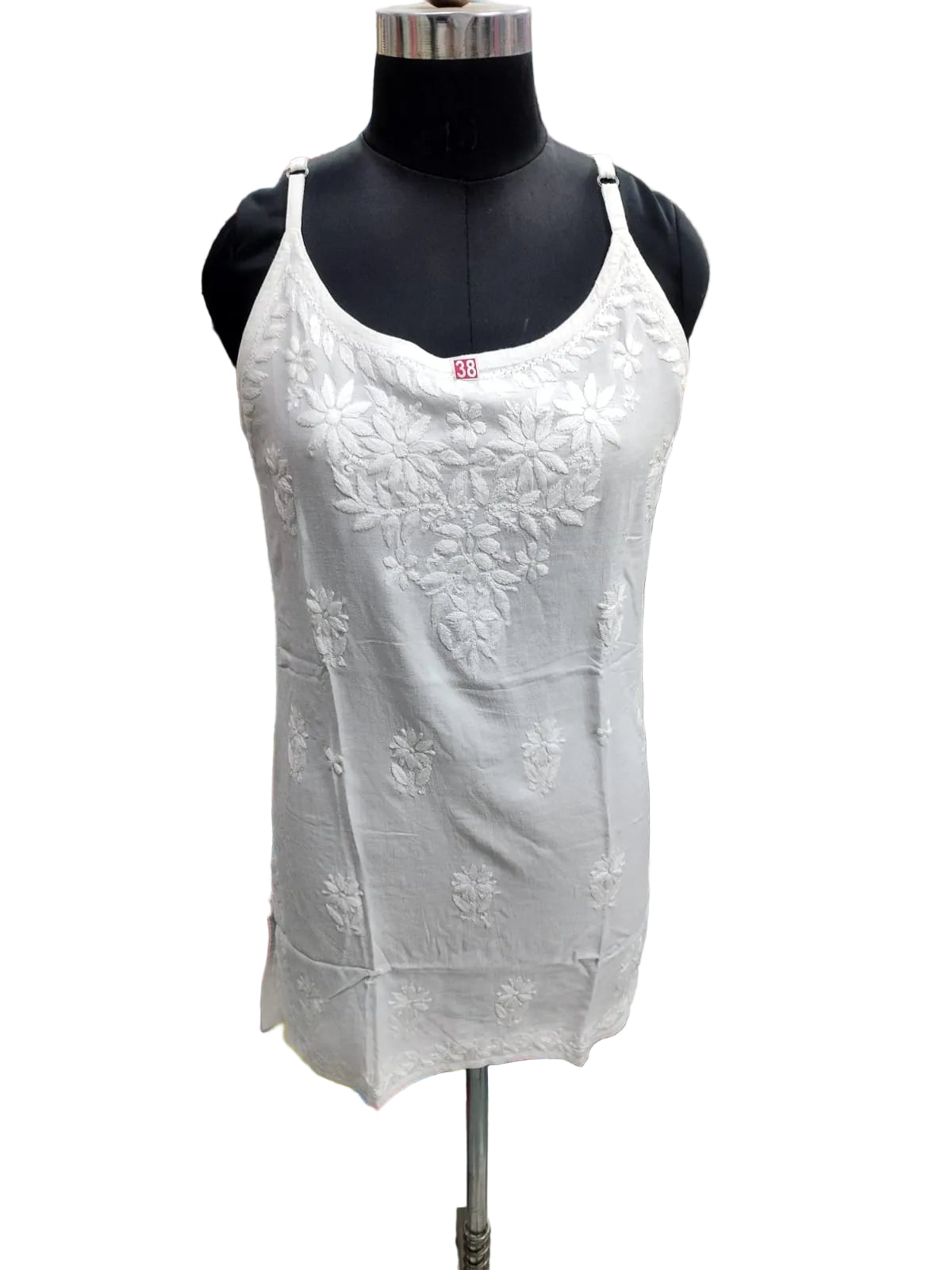 Strappy chikankari kurti