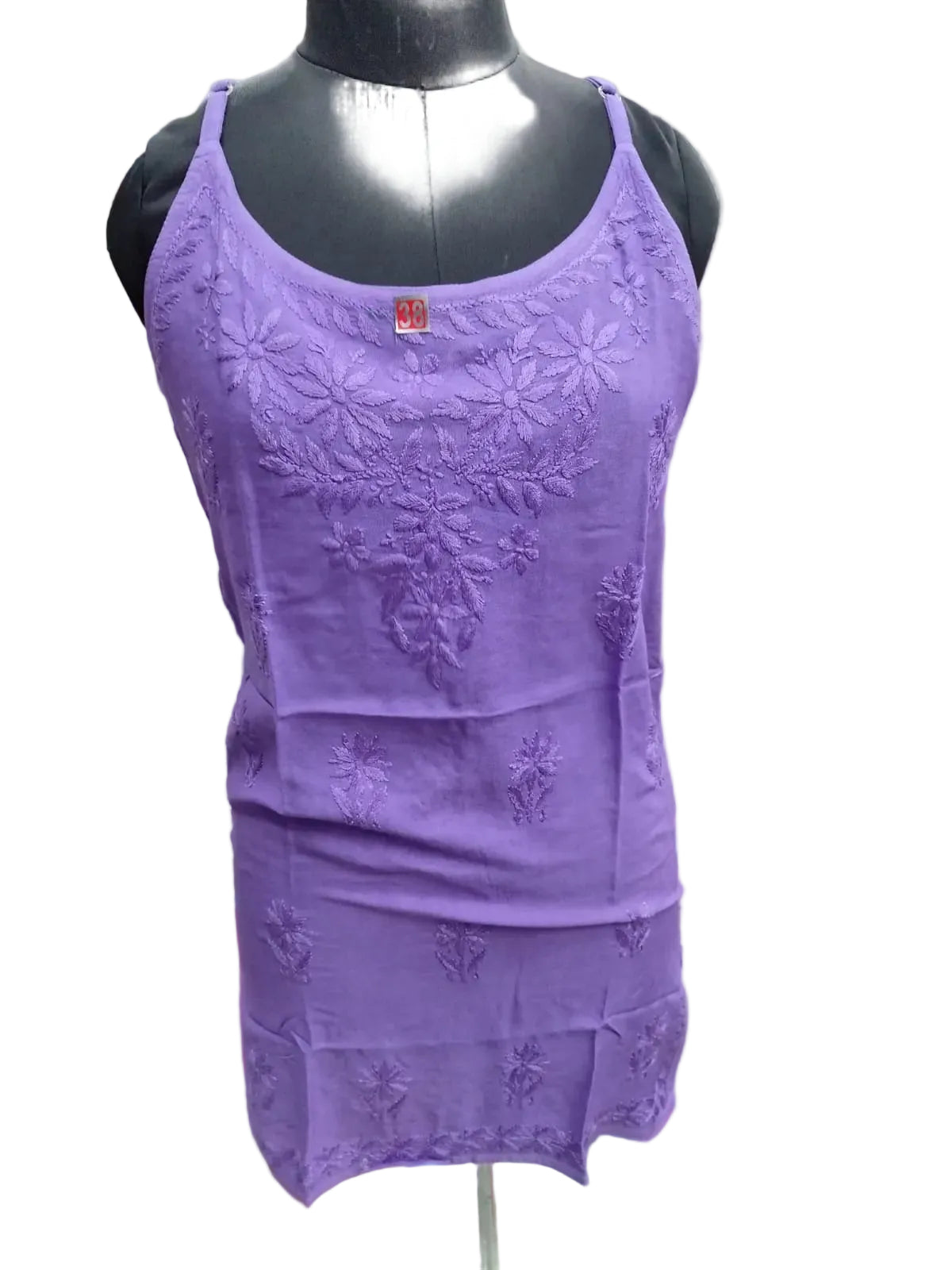 Strappy chikankari kurti