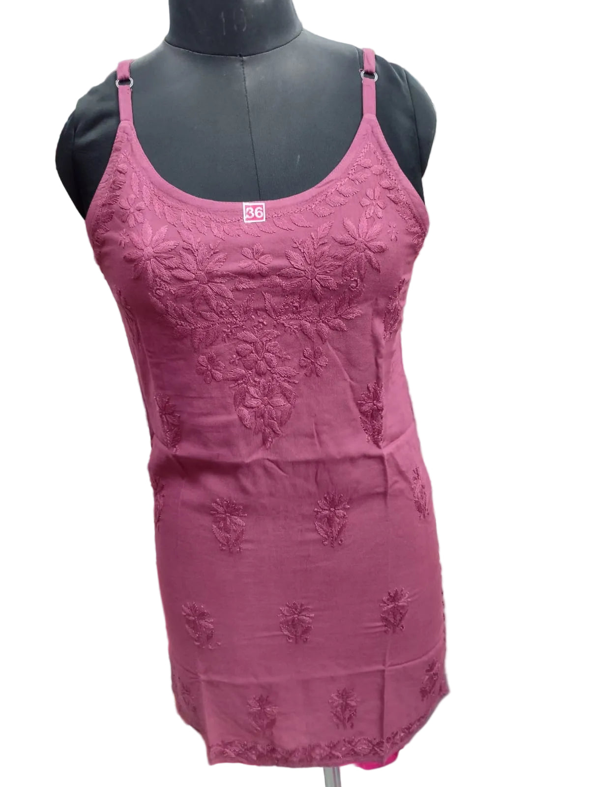 Strappy chikankari kurti