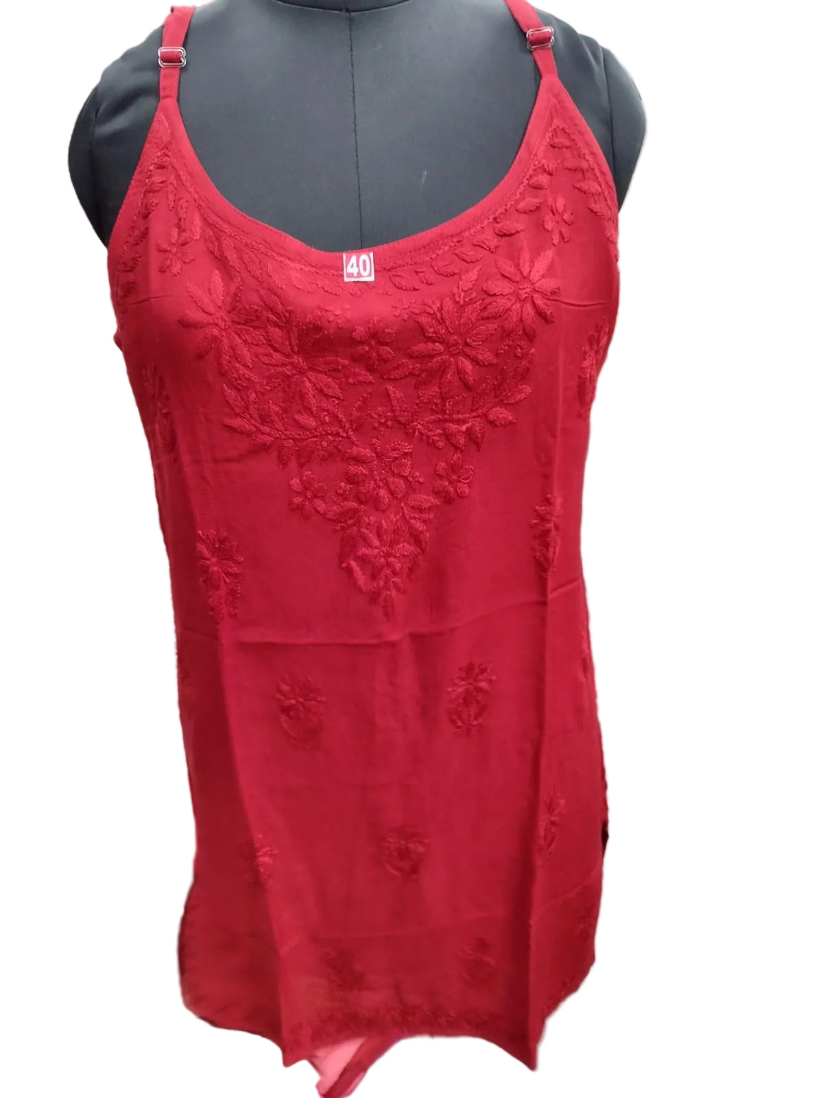 Strappy chikankari kurti