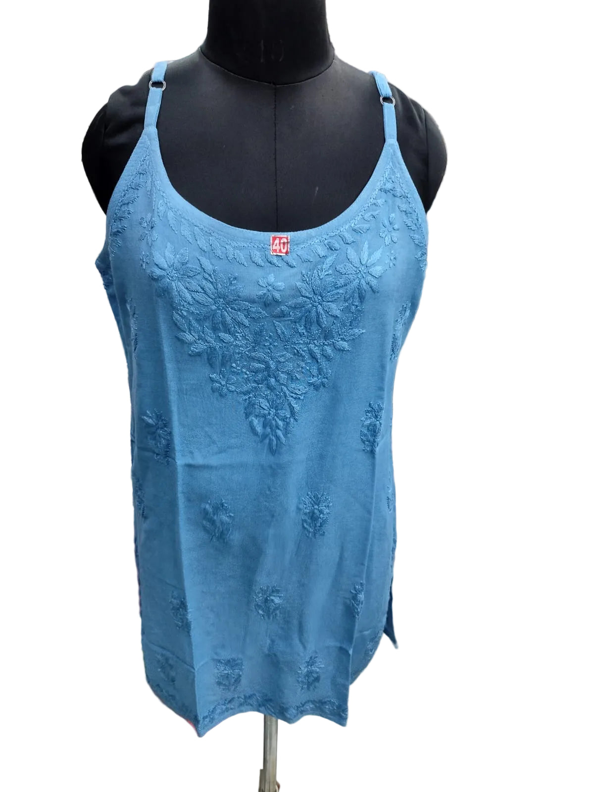 Strappy chikankari kurti