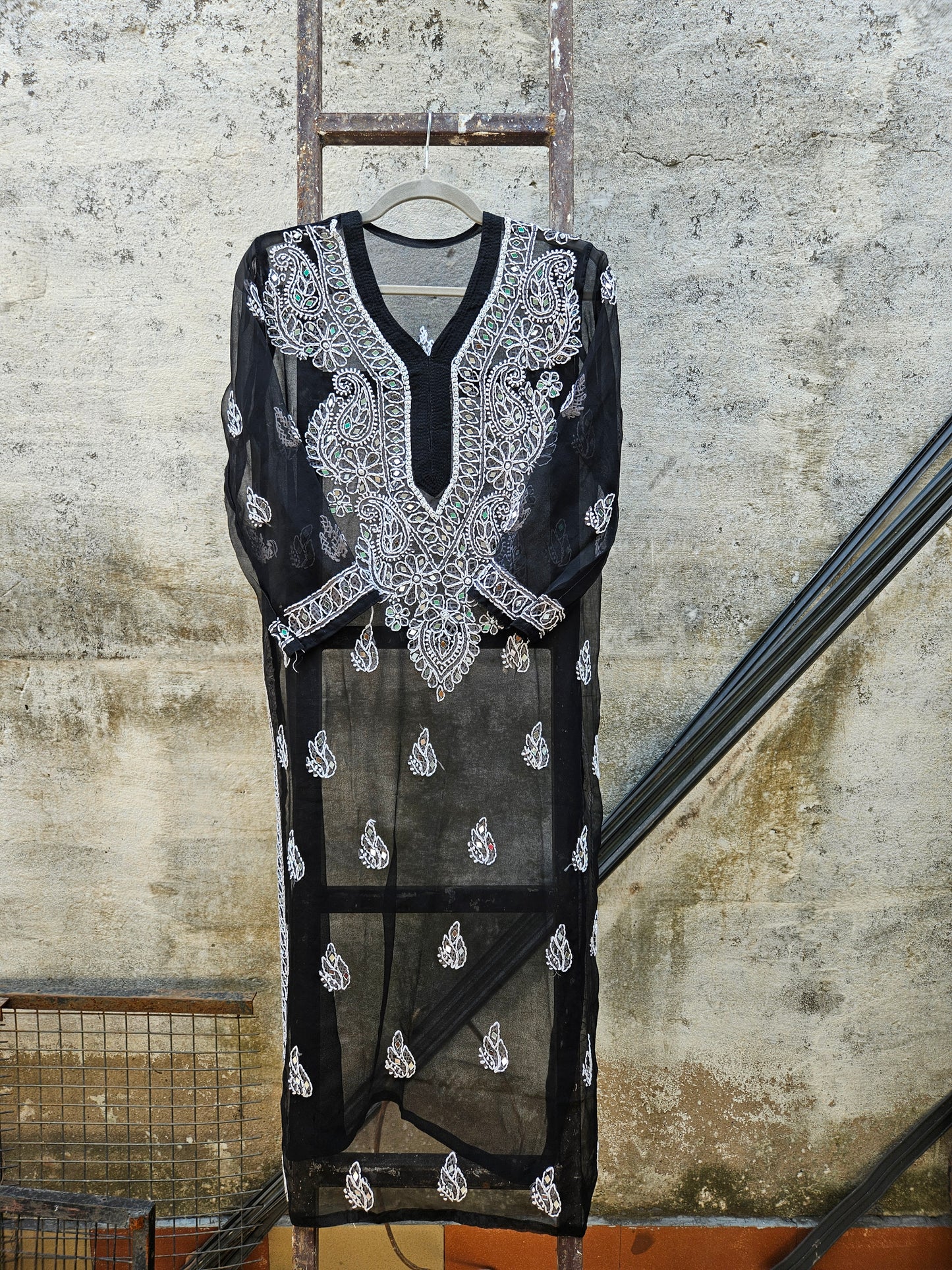Lucknowi Mirror Work Kurti
