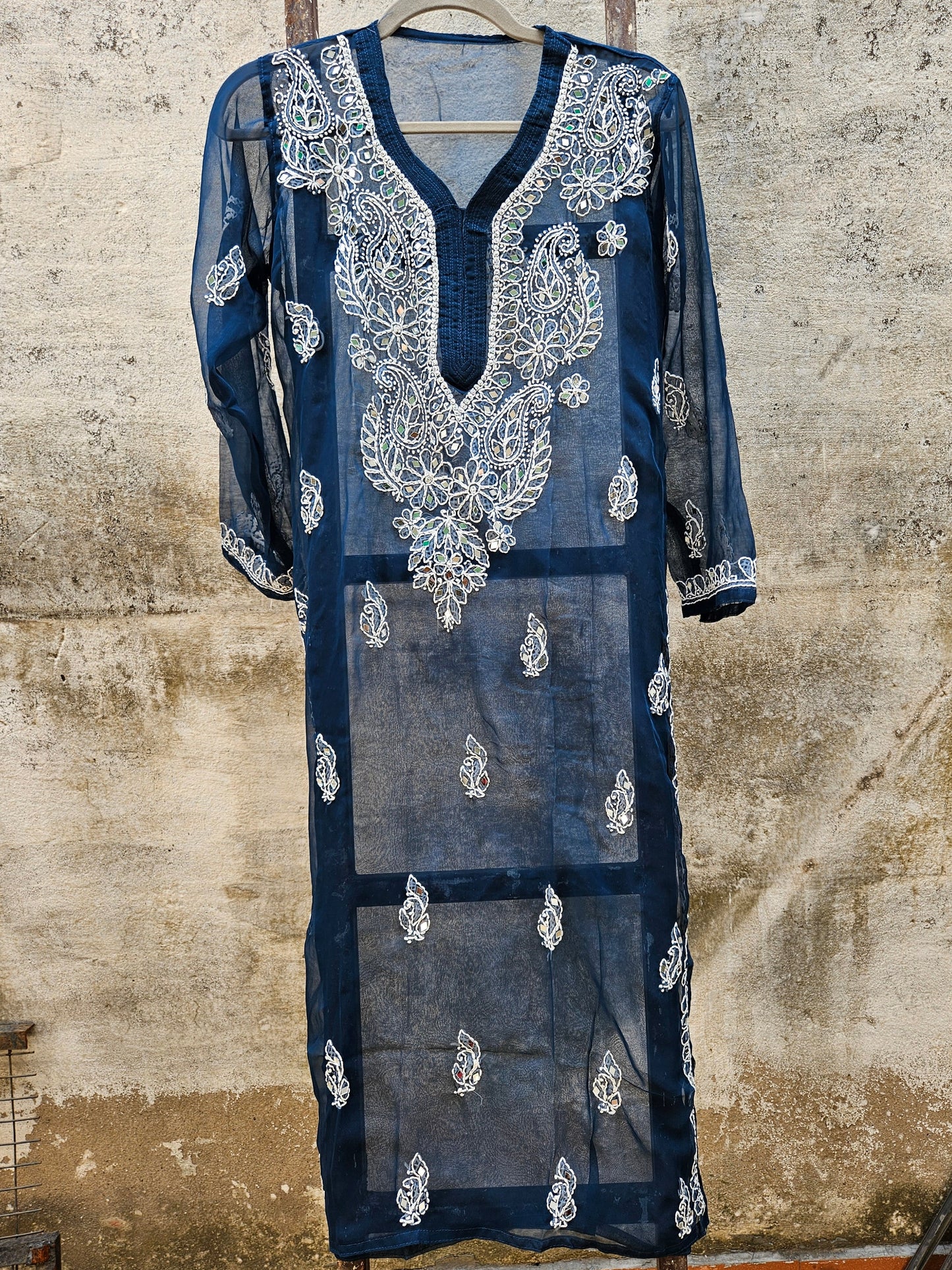 Lucknowi Mirror Work Kurti