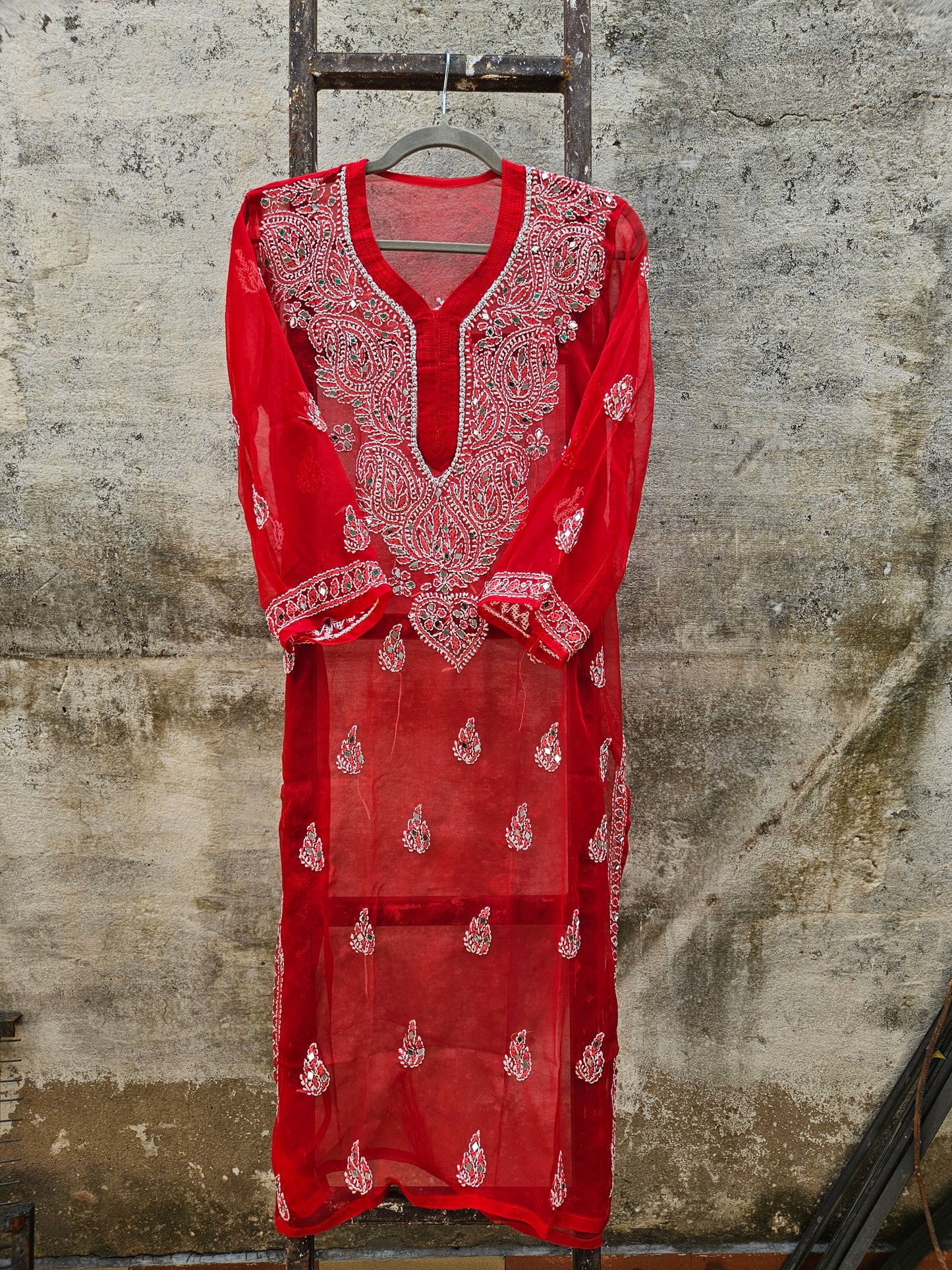 Lucknowi Mirror Work Kurti