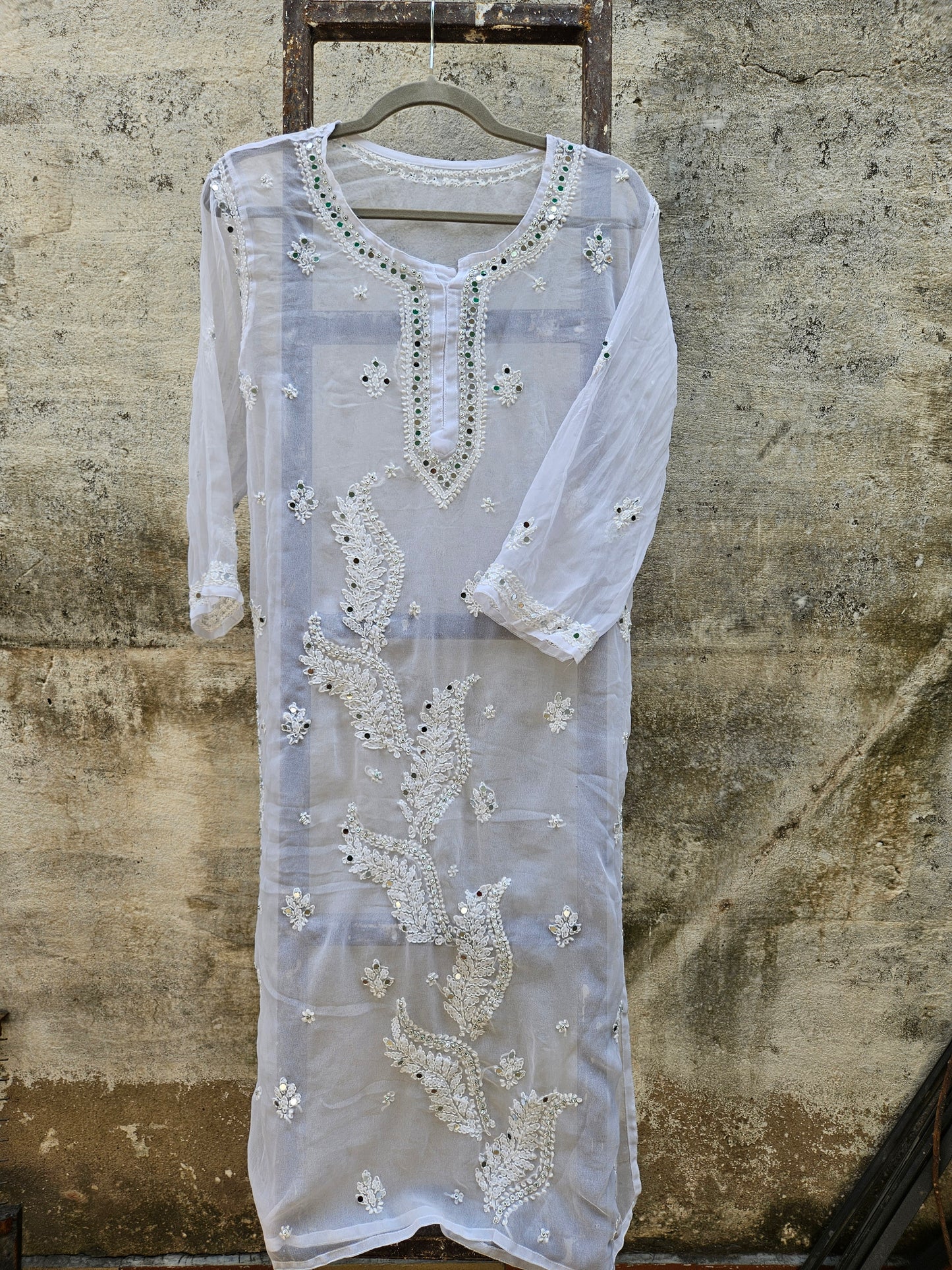 Lucknowi Mirror Work Kurti
