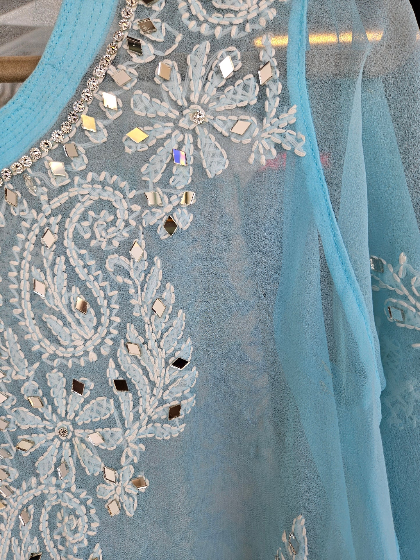 Lucknowi Mirror Work Kurti