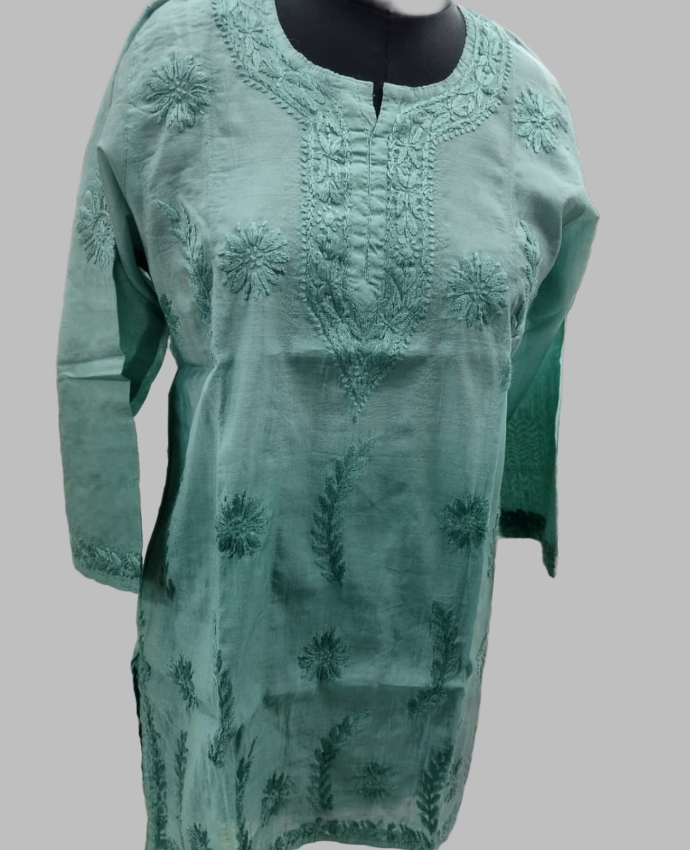 Mehrunisa chanderi ombre kurta