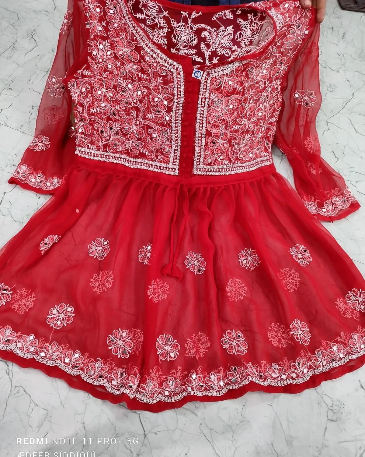 Lucknowi Short Frock