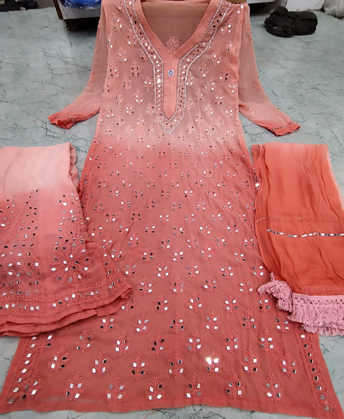 Lucknowi Ombre Set