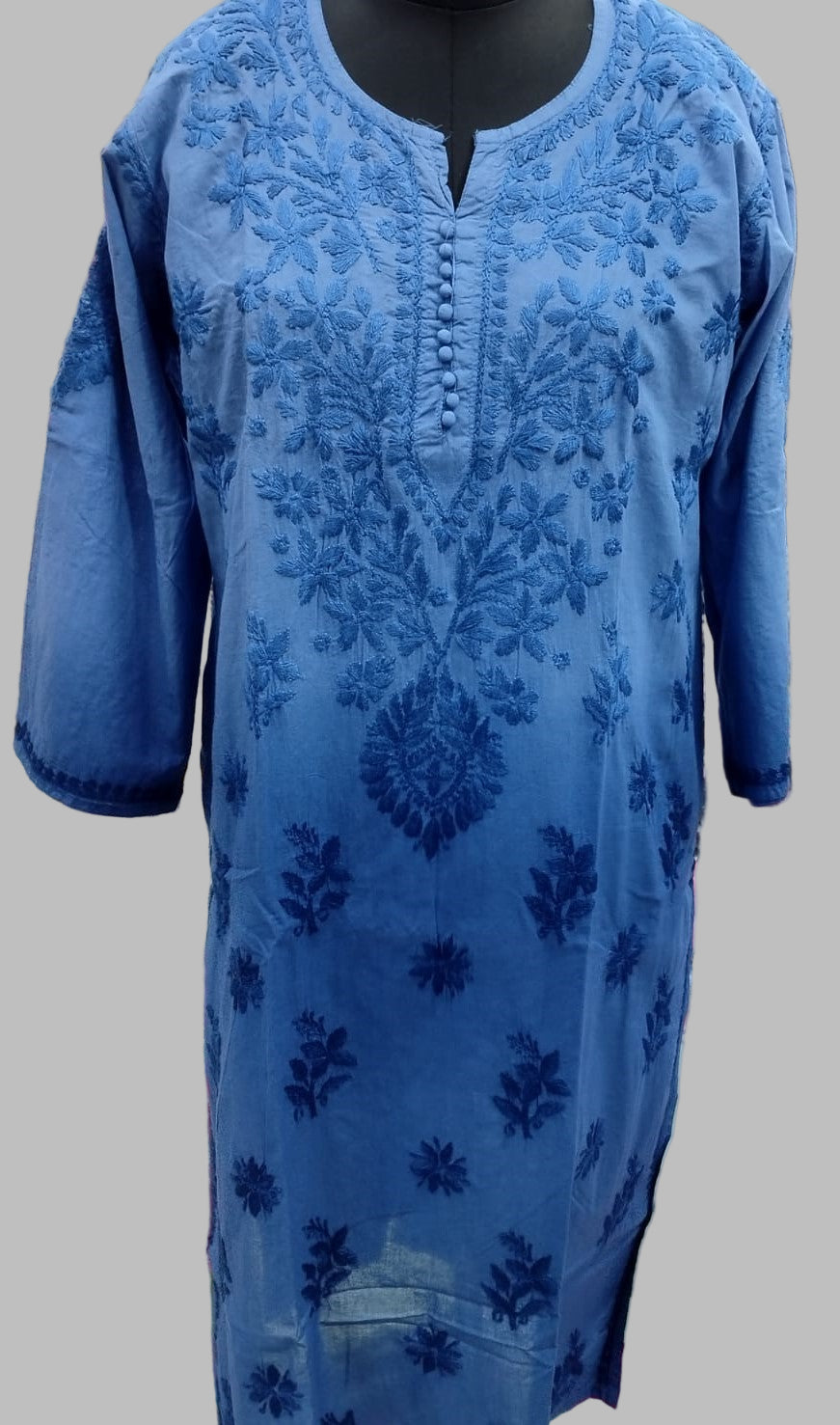 Mul cotton ombre kurta