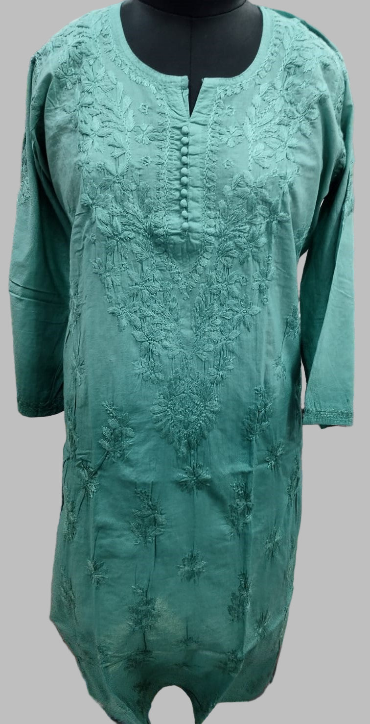 Mul cotton ombre kurta