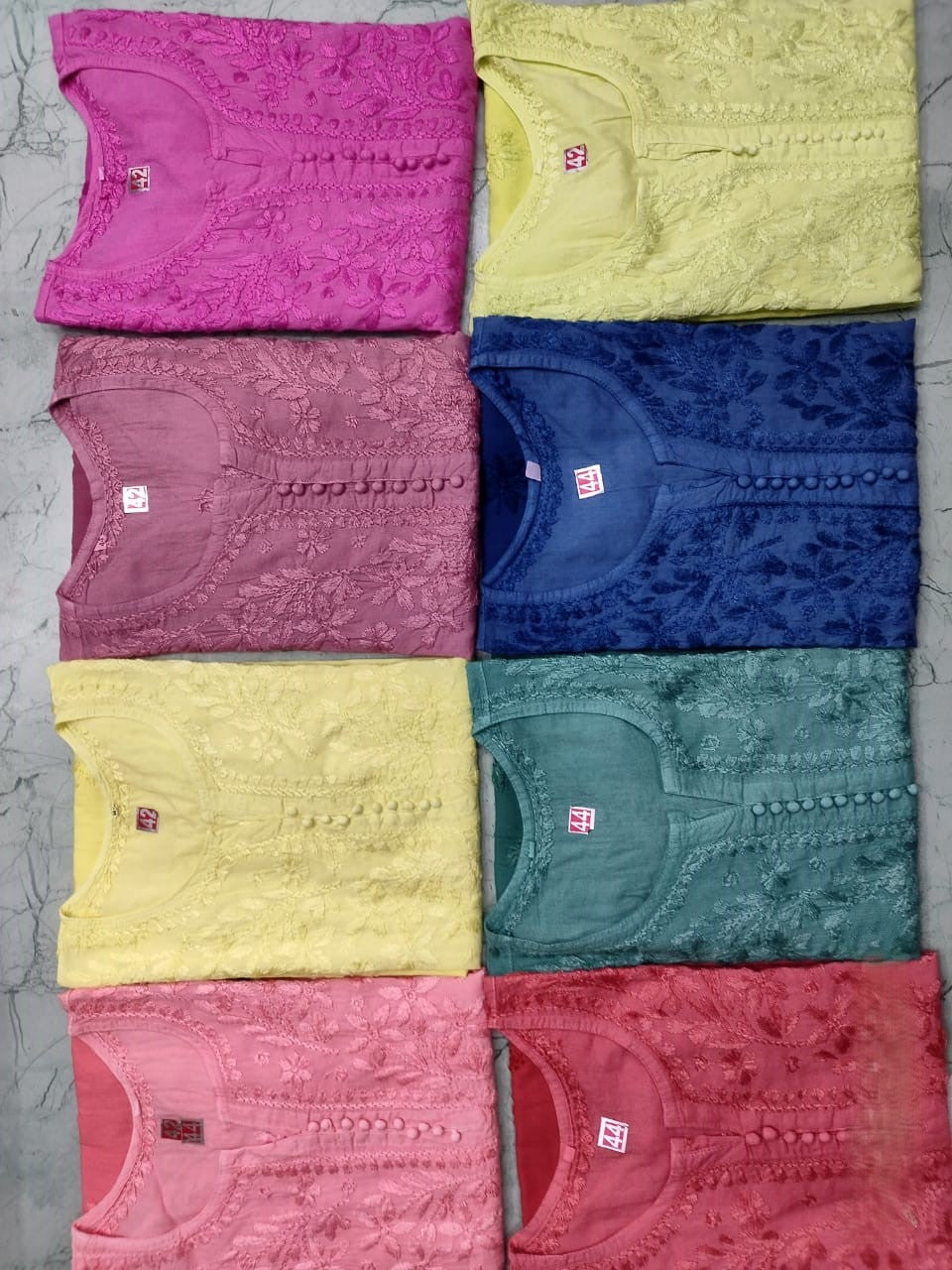 Mul cotton ombre kurta