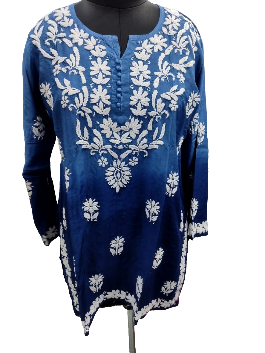 Ombre muslin short kurta