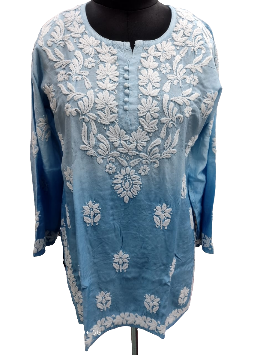 Ombre muslin short kurta