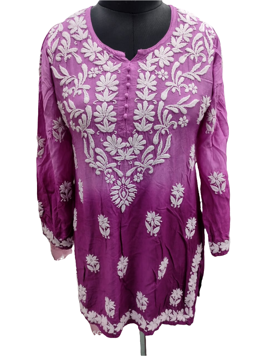 Ombre muslin short kurta