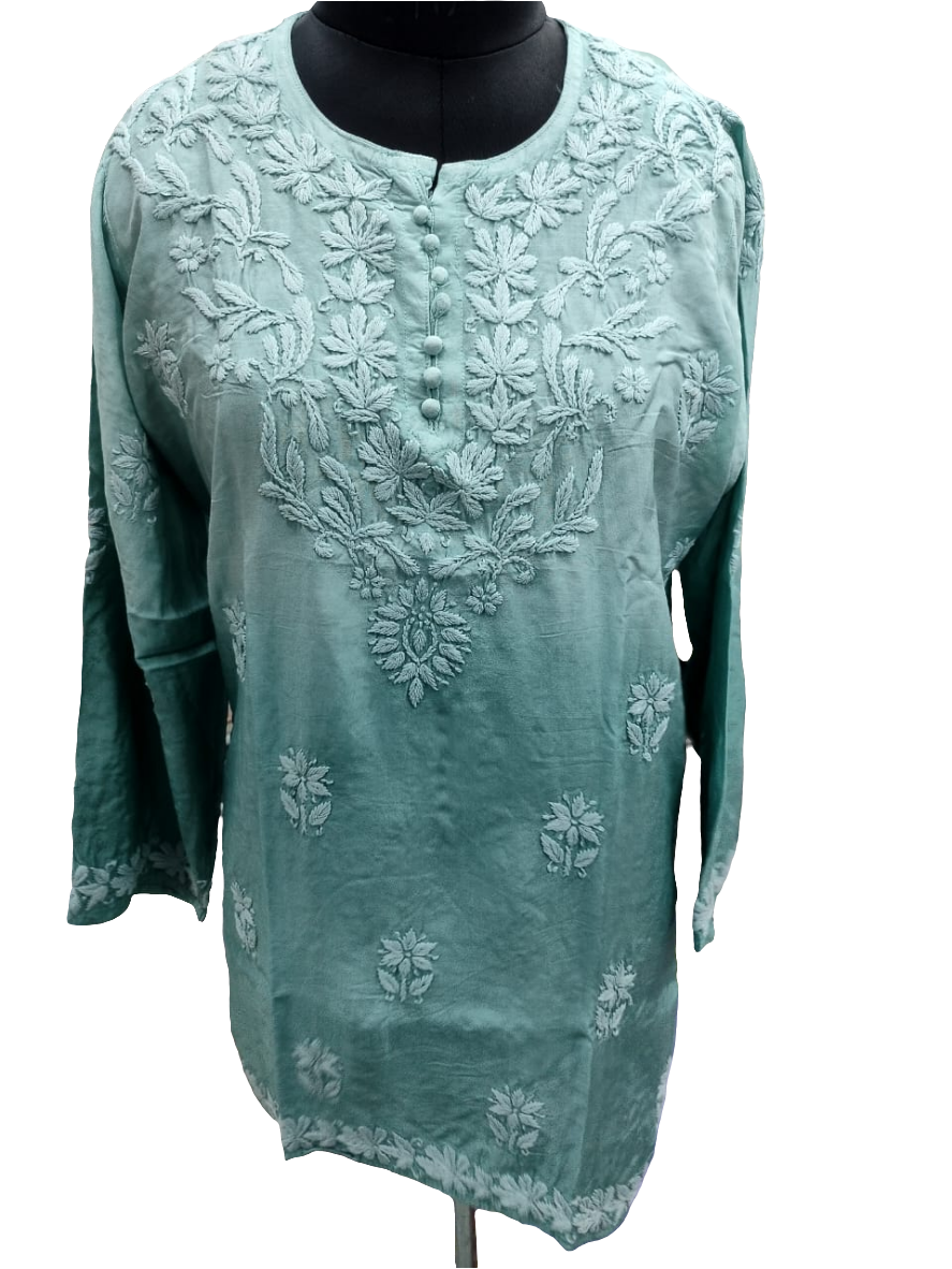 Ombre muslin short kurta