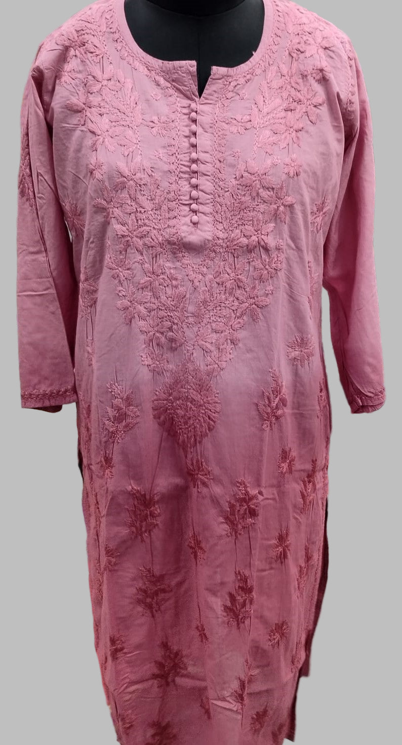 Mul cotton ombre kurta