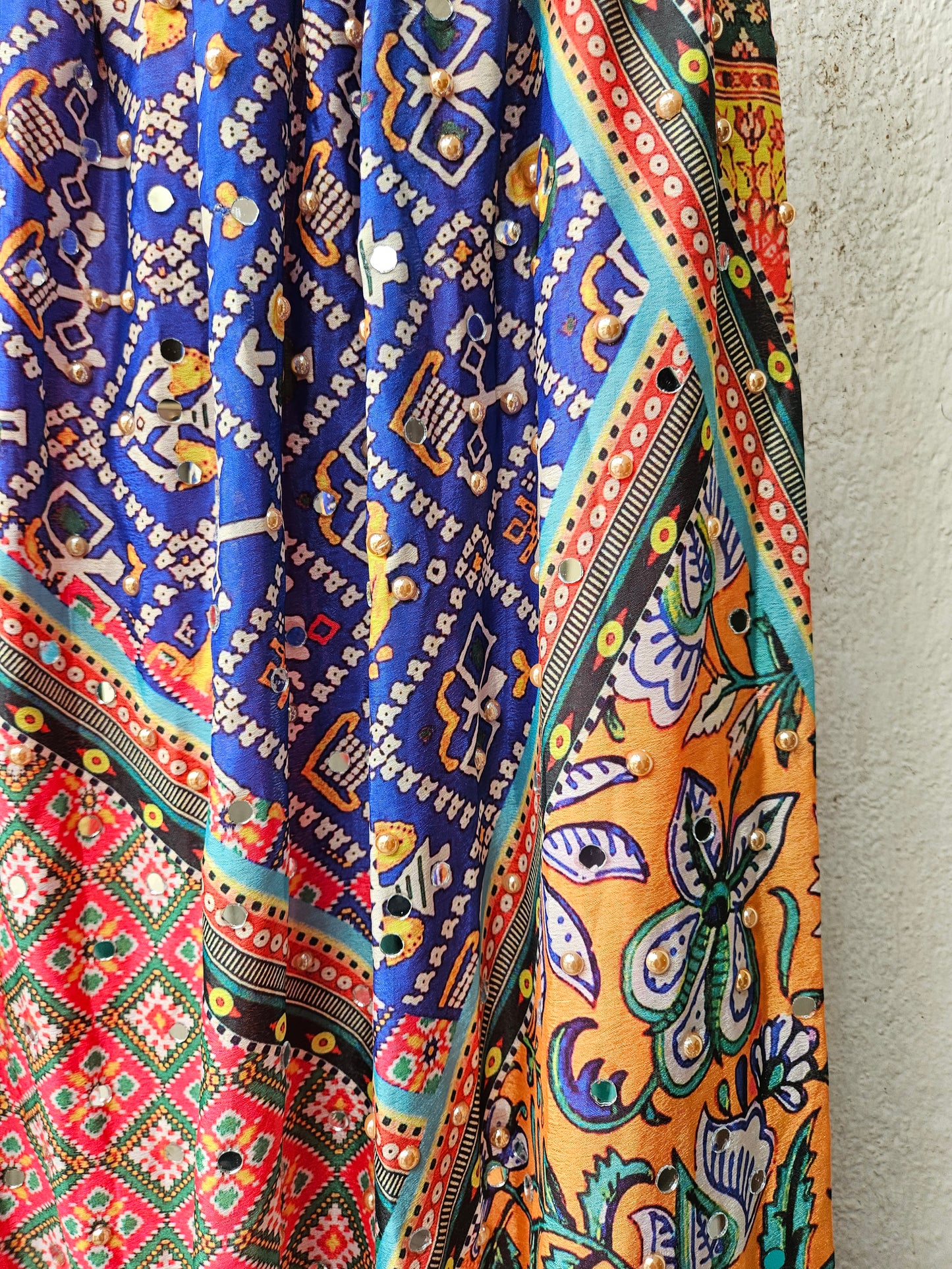 Mirror work skirts
