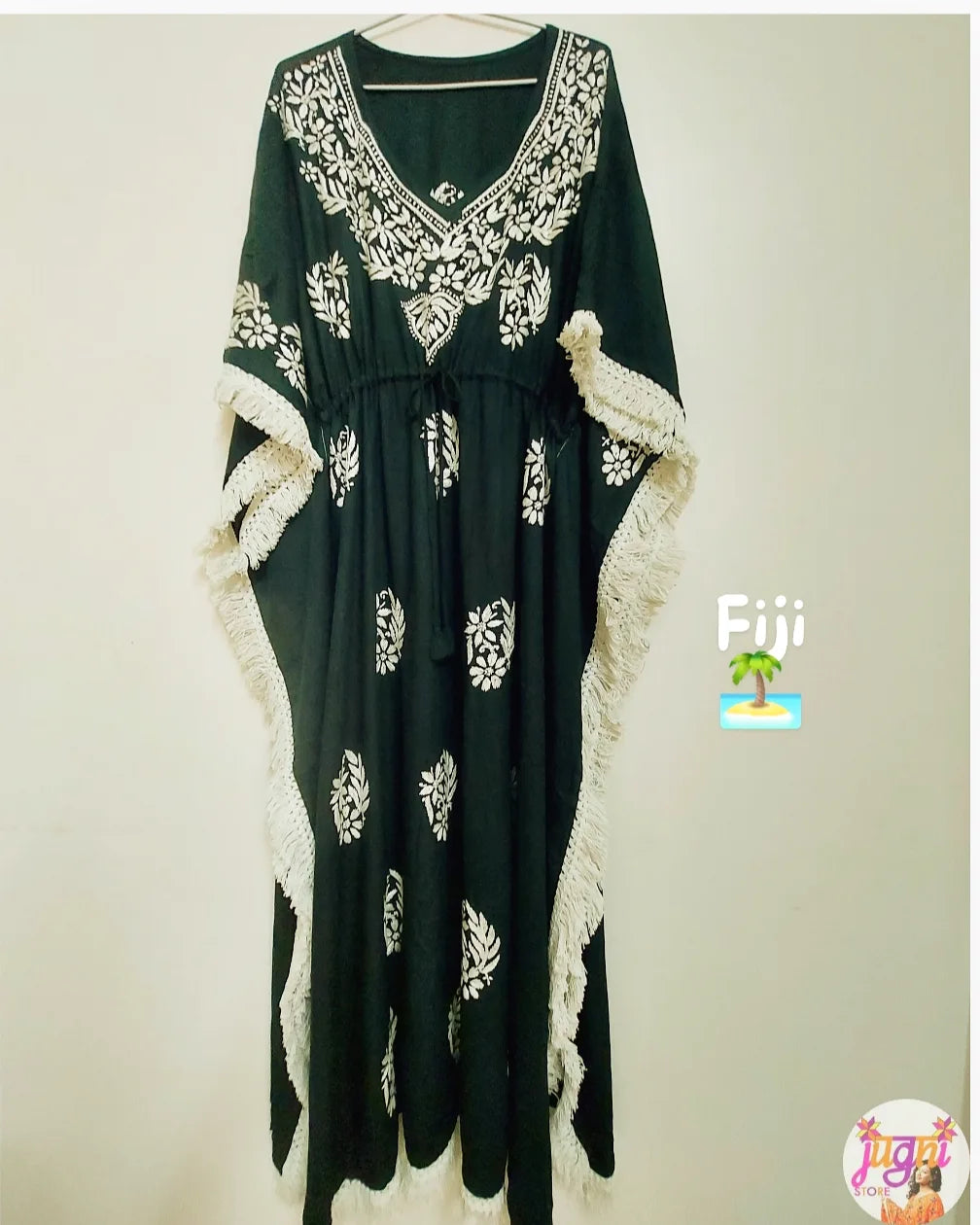 Breezy chikan kaftan dress