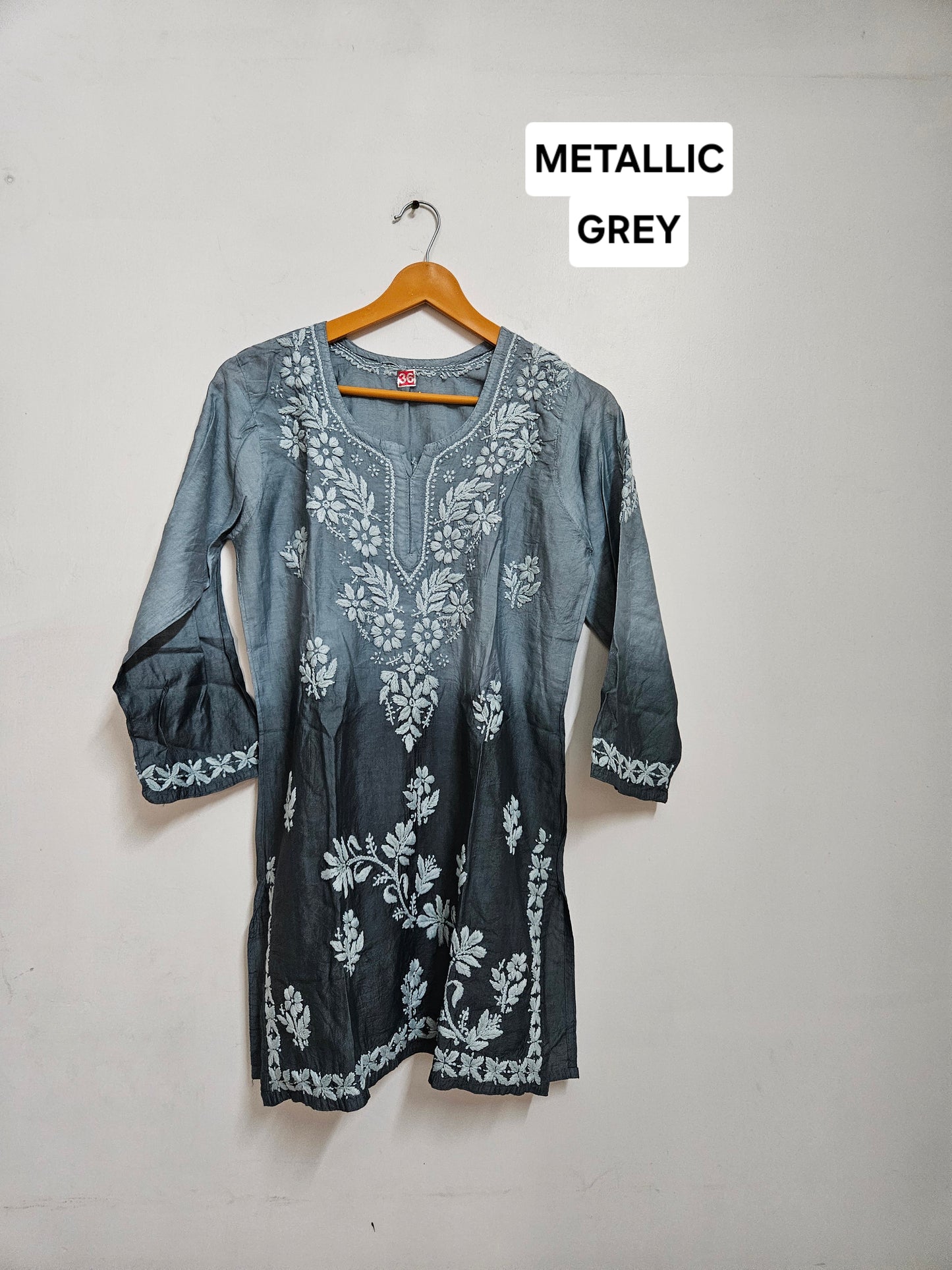 Chanderi ombre short tops