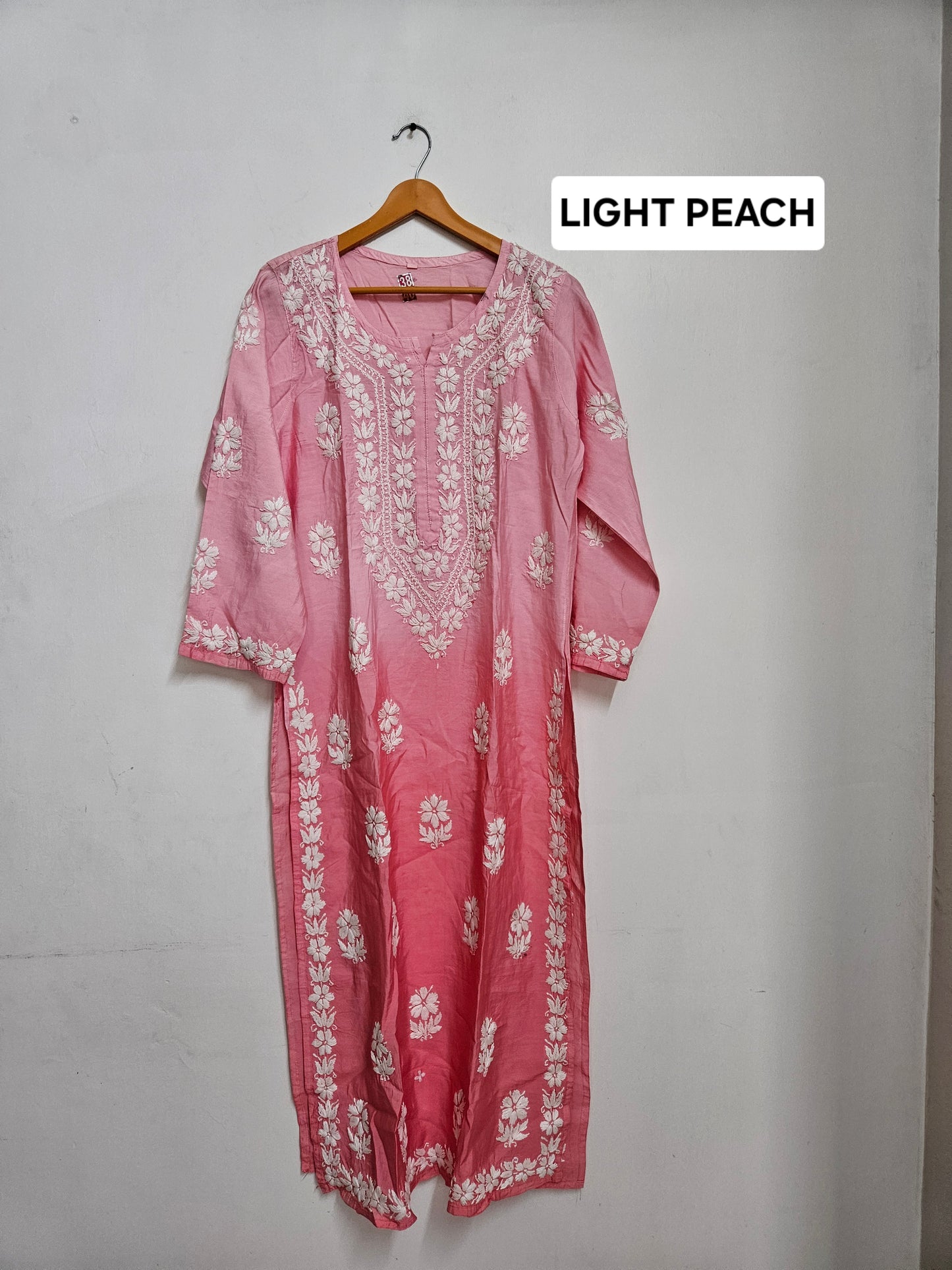 Chanderi ombre long kurta