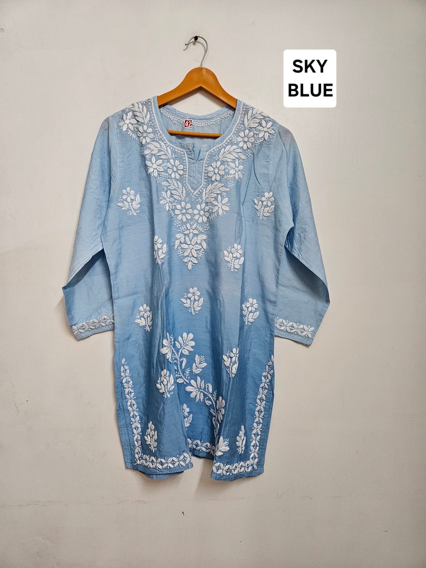 Chanderi ombre short tops