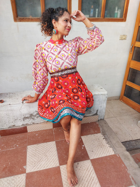 Phulkari frock