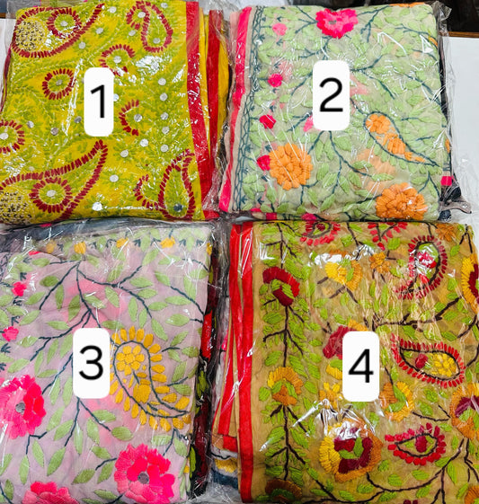 Phulkari stole
