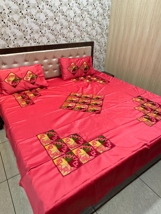 Phulkari bedsheet