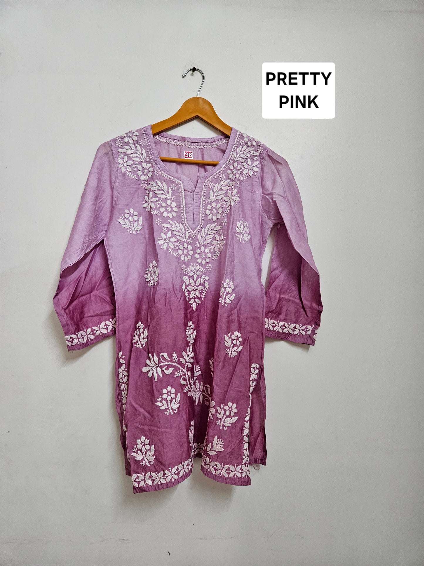 Chanderi ombre short tops