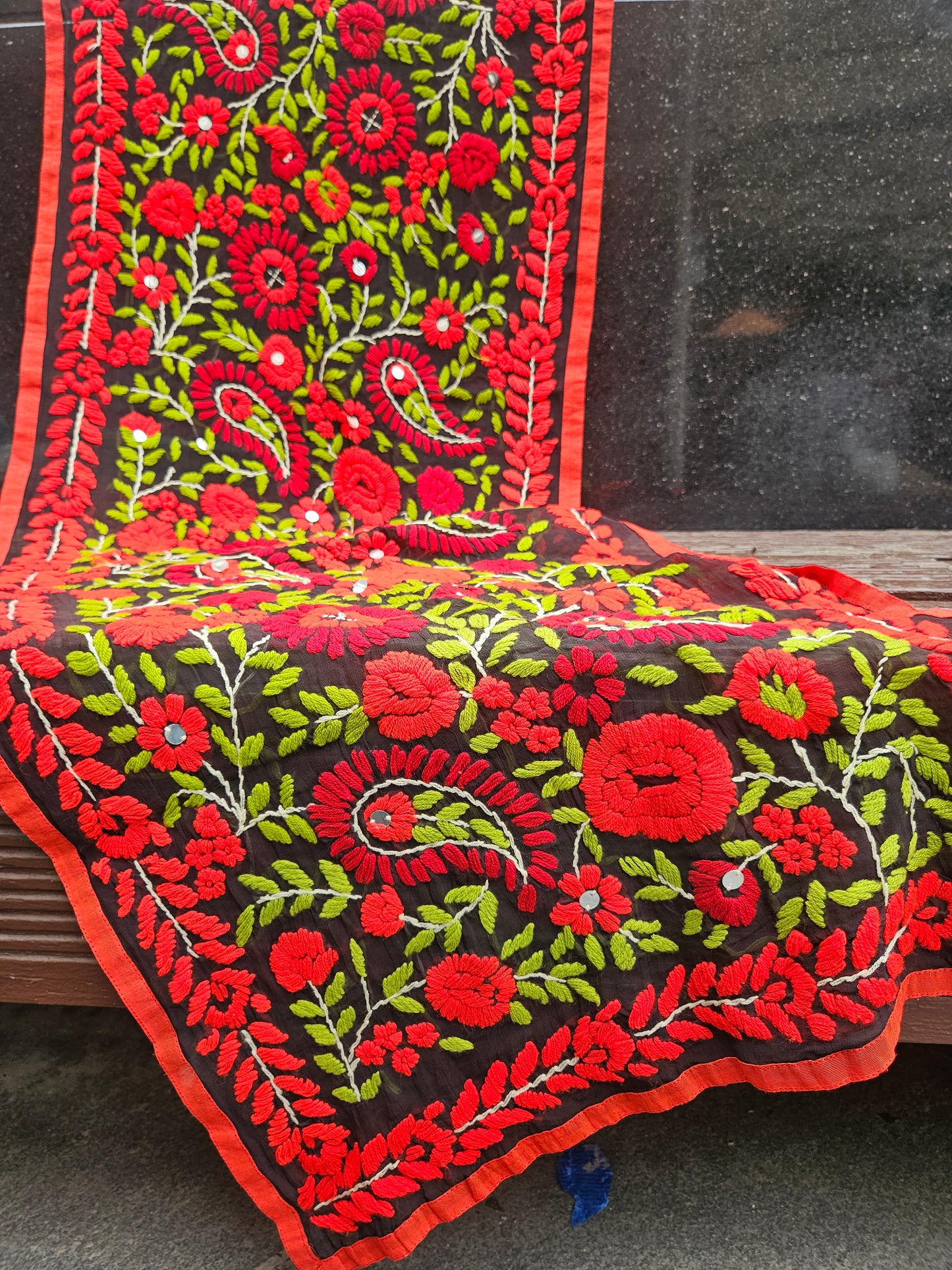 Phulkari stole