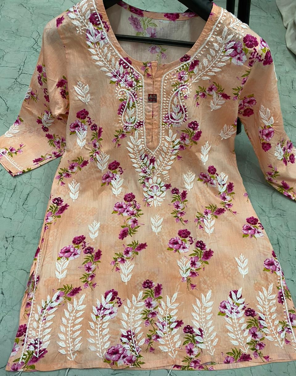 Mul cotton short kurti