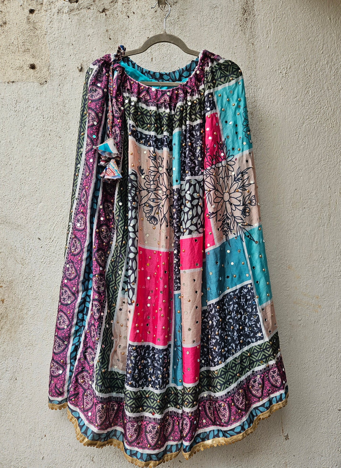 Mirror work skirts