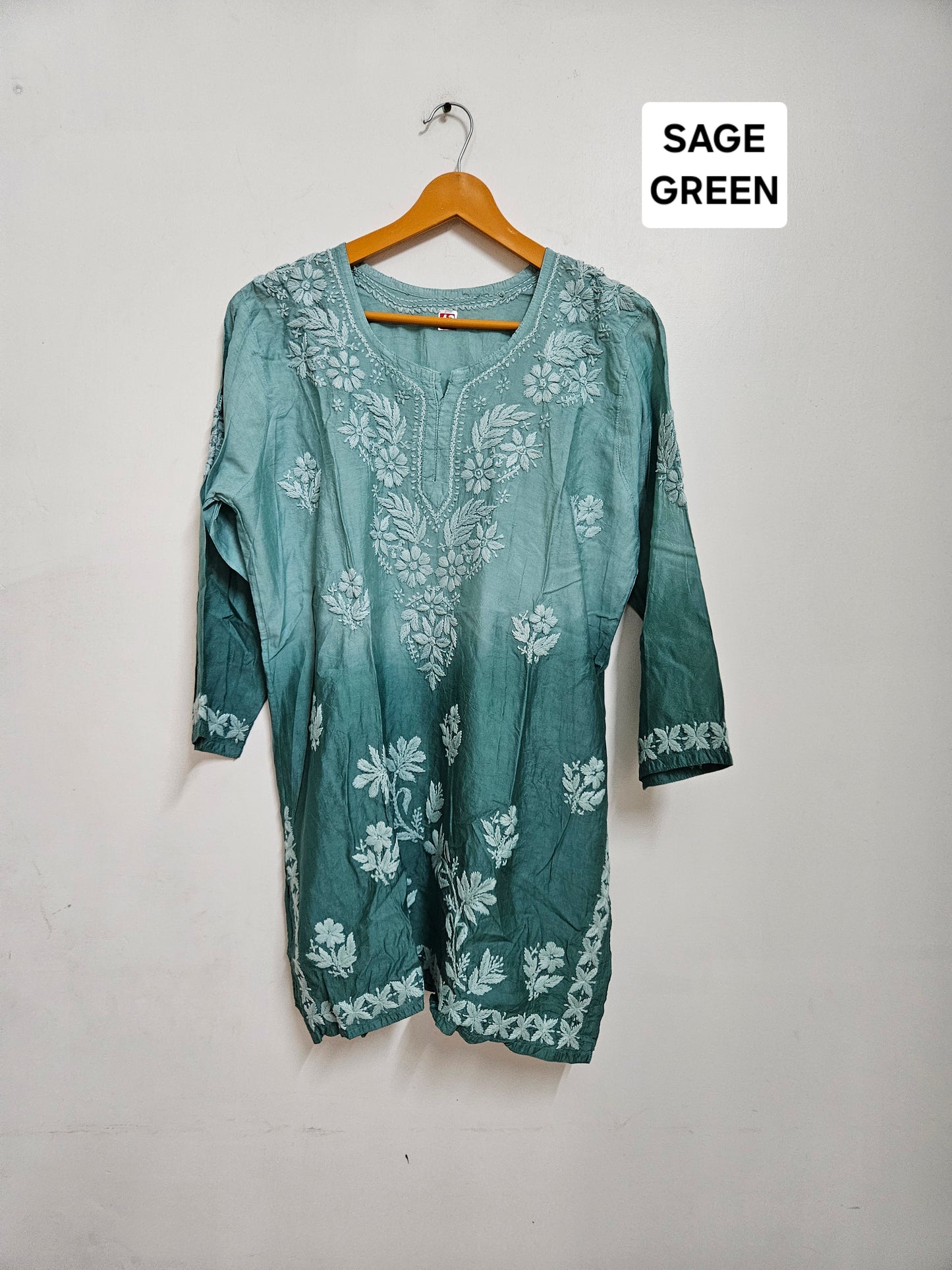 Chanderi ombre short tops