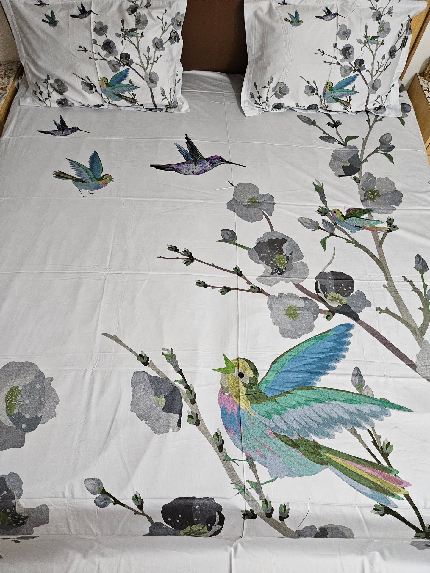 Glazed cotton bedsheets