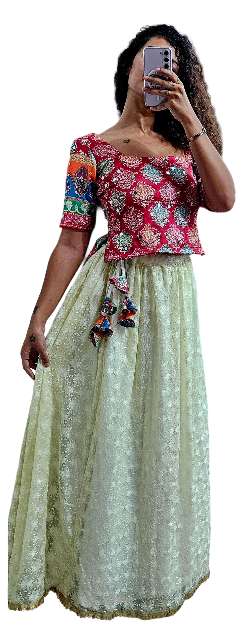Phulkari Skirt