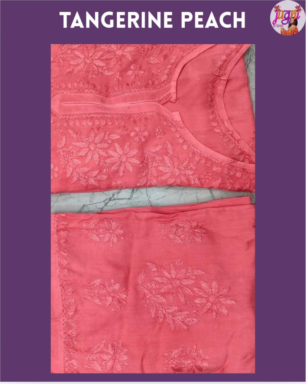 Premium rayon chikankari set