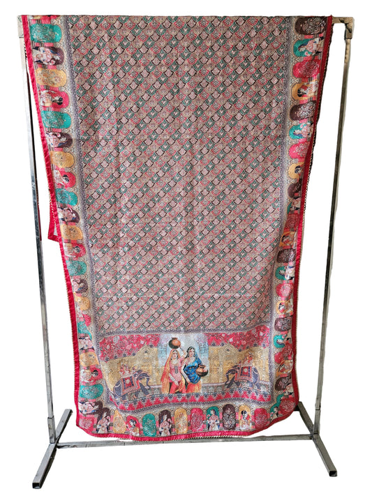 Digital print phulkari dupatta