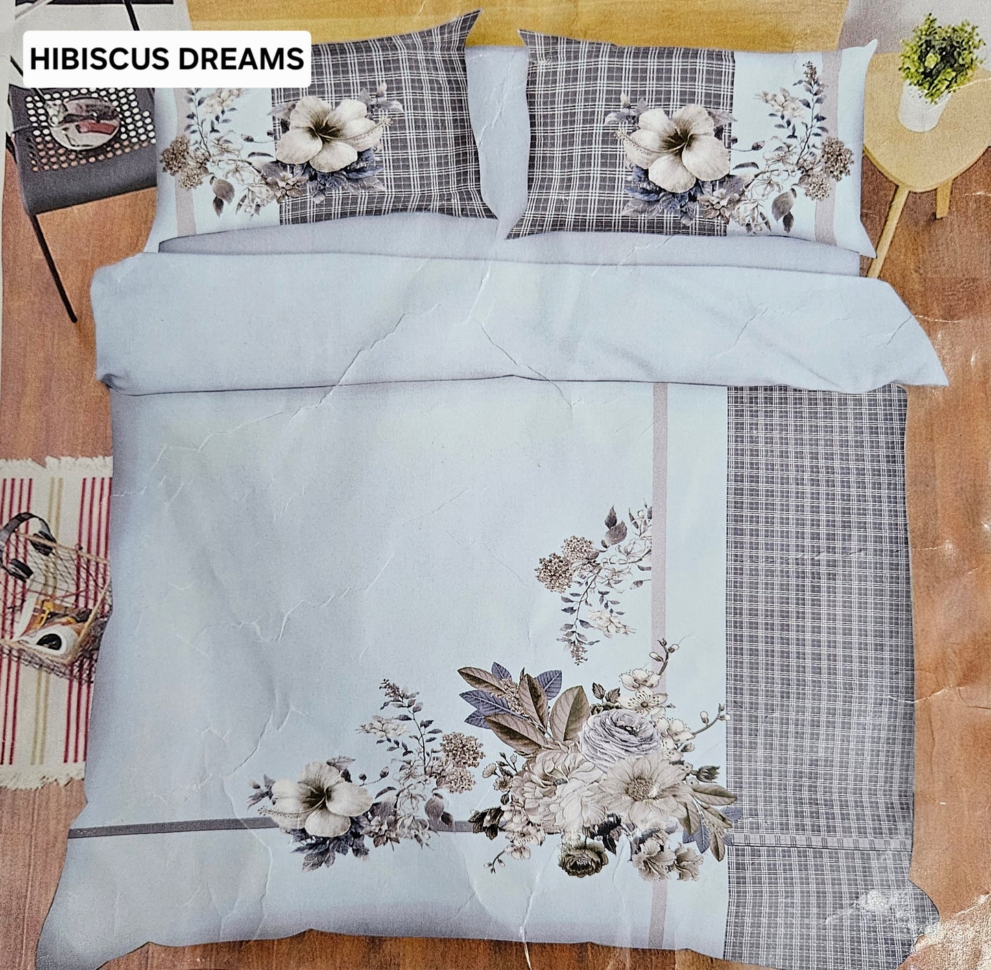 Glazed cotton bedsheets