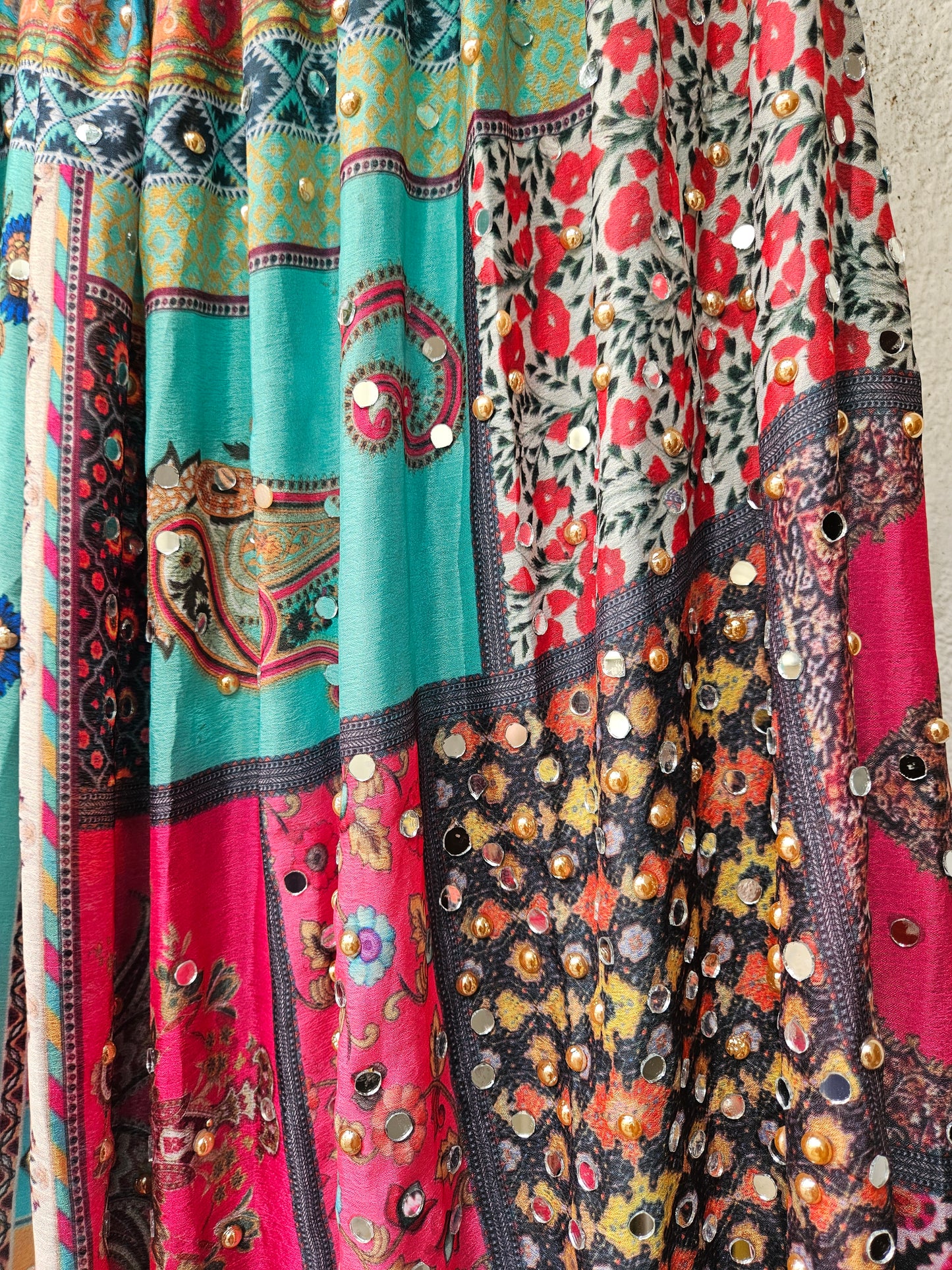 Mirror work skirts