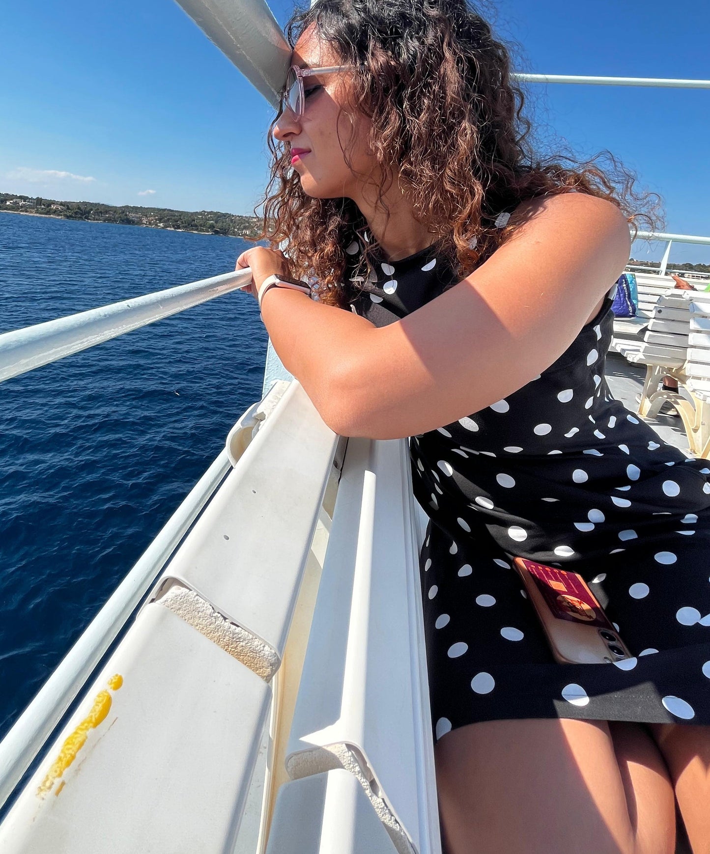 Polka dots island girl dress