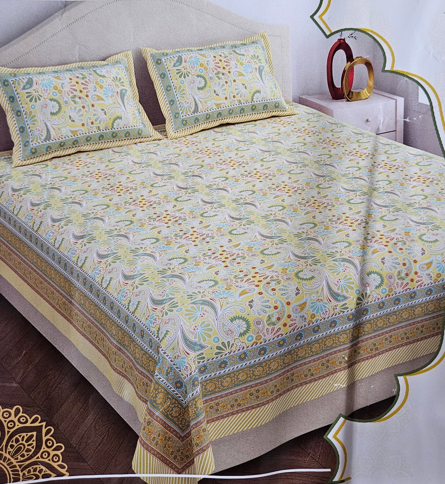 Rajastani cotton bedsheets
